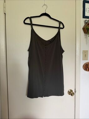 torrid Olive Green Button-Front Camisole